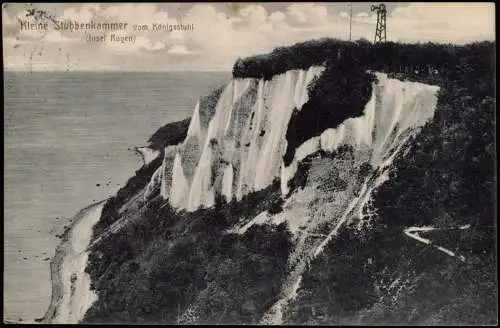 Ansichtskarte Stubbenkammer-Sassnitz Rügen Königsstuhl 1909