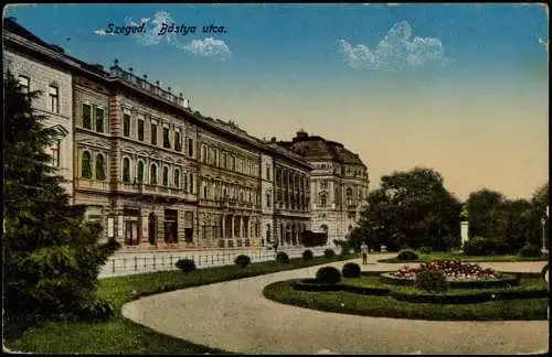 Postcard Szegedin Szeged | Сегедин Bástya utca. 1916  Ungarn Magyar