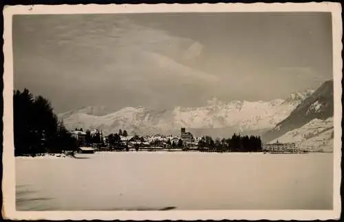 Ansichtskarte Zell am See Stadt im Winter Steinerne Meer 1934