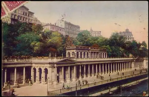 Karlsbad Karlovy Vary Mühlbrunnkolonnade Mlýnská kolonáda 1912