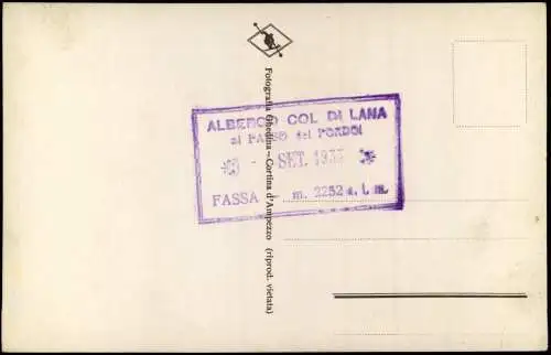 Kanzenei Canazei (Cianacèi) Pordoijoch / Passo Pordoi Hotel 1932  Südtirol