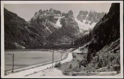 Cartoline Toblach Dobbiaco Straße Lago di Landro 1930  Südtirol