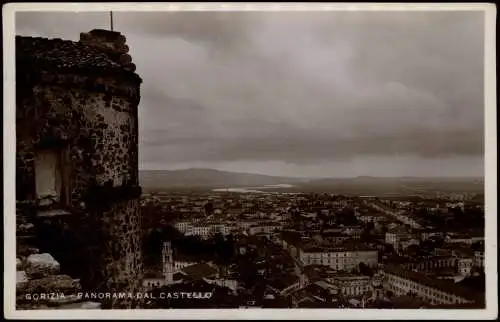 Görz Gorizia Gorica Gurize Panorama dal Castello Fotokarte 1928  Italien Italia