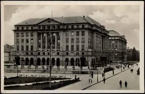 Postcard Zagreb Straßenpartie Hotel Esplanade. 1934