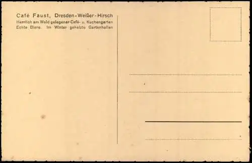 Ansichtskarte Weißer Hirsch-Dresden Lesehalle 1925