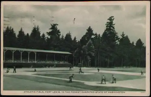 USA United States  Athletic Field Baseball Forest Carpeted Washington 1944