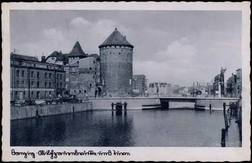 Danzig Gdańsk Milchkannenbrücke Möbelstoffe Polstermaterial 1944