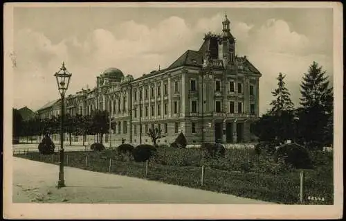 Postcard Zagreb Trg. obrt. komora i muzej. 1920