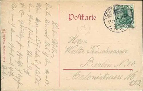 Ansichtskarte Schönebeck (Elbe) Salzerstraße 1912