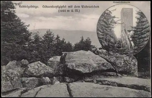 Bischofsgrüner Forst 2B Ochsenkopfgipfel Wahrzeichen  Turm Fichtelgebirge 1913