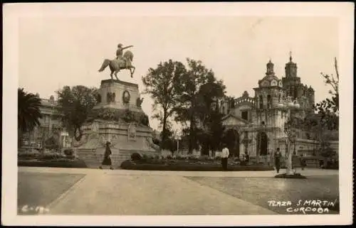 Postcard Córdoba Plaza S. Martin 1949  Argentinien Argentinia