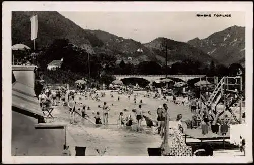 Postcard Römerbad Rimske Toplice Schwimmbad 1938  Untersteiermark Slowenien