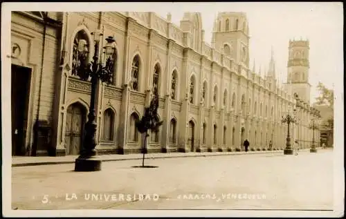 Postcard Caracas La Universidad 1939  Columbia Kolumbien