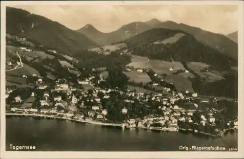 Tegernsee (Stadt) Luftbild Seehotel Alte Post und Schloßkaffee 1938