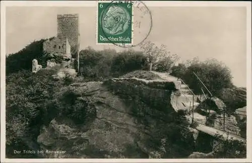 Ansichtskarte Annweiler am Trifels Der Trifels Fotokarte 1938