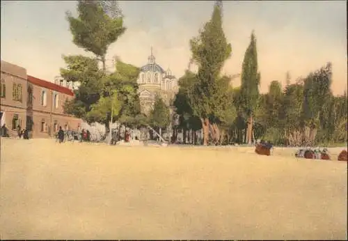 Postcard Jerusalem Jeruschalajim (רושלים) centre of the city 1918  Israel