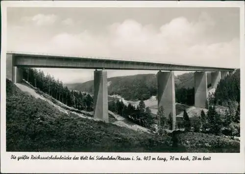 Siebenlehn-Großschirma Die größte Reichsautobahnbrücke der Welt 1934