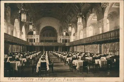 Tiergarten-Berlin Potsdamer Platz Weinhaus Rheingold Kaiser Saal 1907