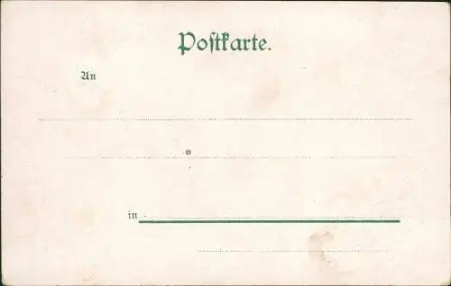 Ansichtskarte Gotha Arnoldi Platz 1898 Passepartout