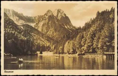 Garmisch-Partenkirchen Riessersee Höllental, Kl. u. Gr. Waxenstein 1940