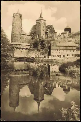 Bautzen Budyšin Alte Wasserkunst und Michaeliskirche zur DDR-Zeit 1958