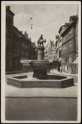 Ansichtskarte Halle (Saale) Alter Markt mit Eselsbrunnen 1940