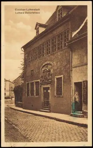 Ansichtskarte Eisleben Lutherstadt Eisleben Luthers Geburtshaus 1931