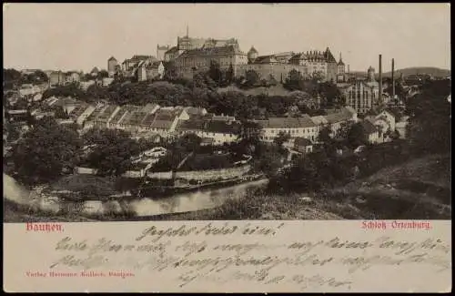 Ansichtskarte Bautzen Budyšin Schloss Ortenburg (Fernansicht) 1902