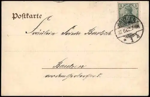 Ansichtskarte Bautzen Budyšin Schloss Ortenburg (Fernansicht) 1902
