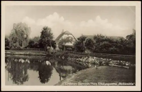 Gernrode-Quedlinburg Erholungsstätte Bückemühle zur DDR-Zeit 1954