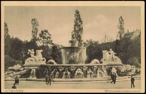 Ansichtskarte Bayreuth Wittelsbacherbrunn 1918