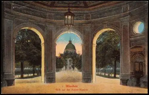 Ansichtskarte München Blick auf das Armee-Museum 1920