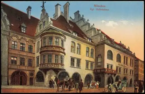Ansichtskarte München Kgl. Hofbräuhaus 1920