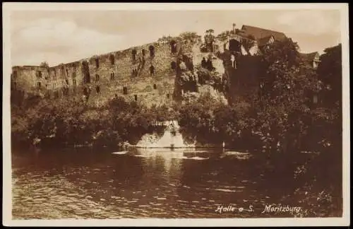 Ansichtskarte Halle (Saale) Moritzburg - Fotokarte 1928