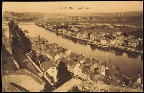 Postkaart Namur Namen Blick über die Stadt 1915