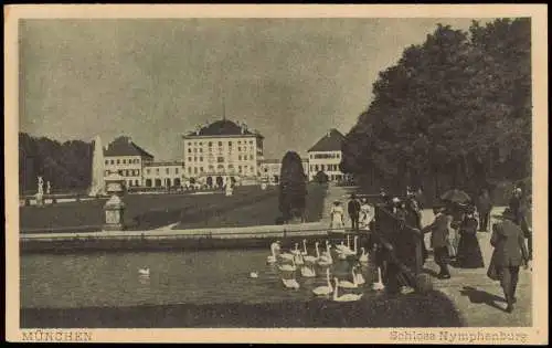 Ansichtskarte München Schloss Nymphenburg 1928