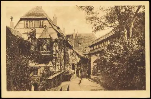 Ansichtskarte Eisenach Wartburg. Vorhof. 1924