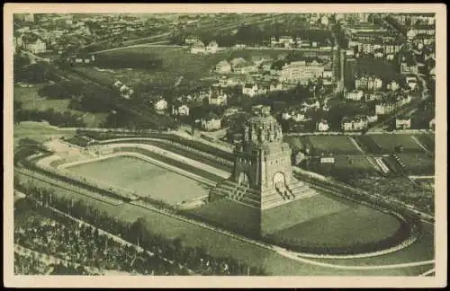 Ansichtskarte Leipzig Luftbild Völkerschlachtdenkmal Gebäude 1930