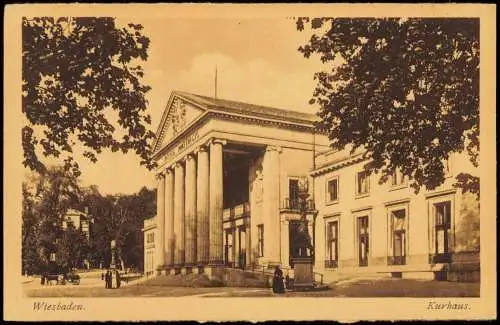 Ansichtskarte Wiesbaden Kurhaus 1928