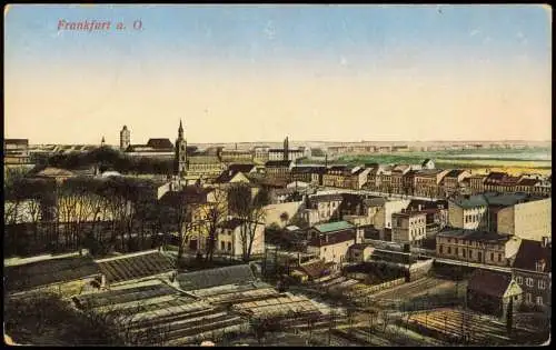 Ansichtskarte Frankfurt (Oder) An der Stadt Straße Fabrik 1919