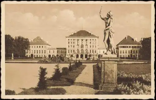 Ansichtskarte München Schloss Nymphenburg 1928