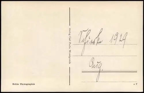 Ansichtskarte Wernigerode Rathaus 1936