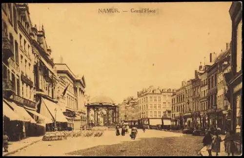 Postkaart Namur Namen Grand'Place 1918