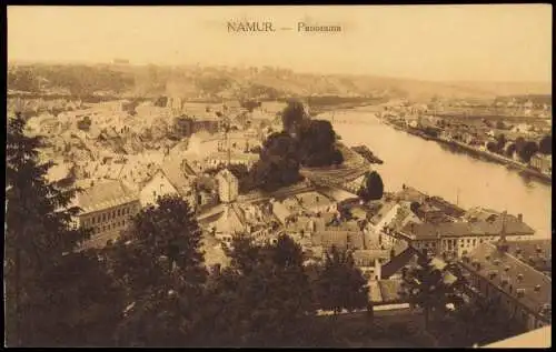 Postkaart Namur Namen Panorama 1917