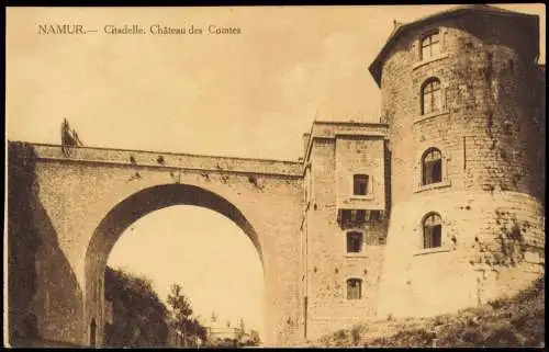 Postkaart Namur Namen Citadelle. Château des Comtes 1917