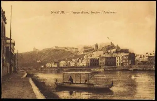 Postkaart Namur Namen Passage d'eau, Hospice d'Arschamp 1916