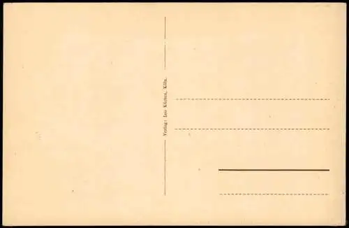 Ansichtskarte Köln Leystapel Stimmungsbild 1922