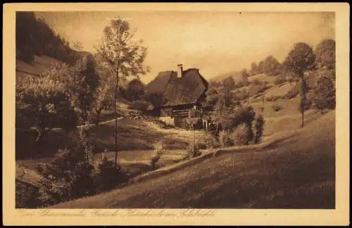 Ansichtskarte Gutach (Schwarzwaldbahn) Schwarzwald Haus Idyll 1928