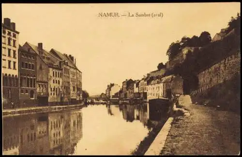 Postkaart Namur Namen La Sambre (aval) 1916