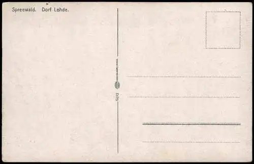 Lehde (Spreewald)-Lübbenau (Spreewald) Lubnjow Spreewald Trachten Kahn 1914